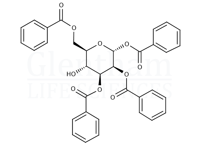 1,2,3,6-Tetra-O-benzoyl-α-D-mannose Structure