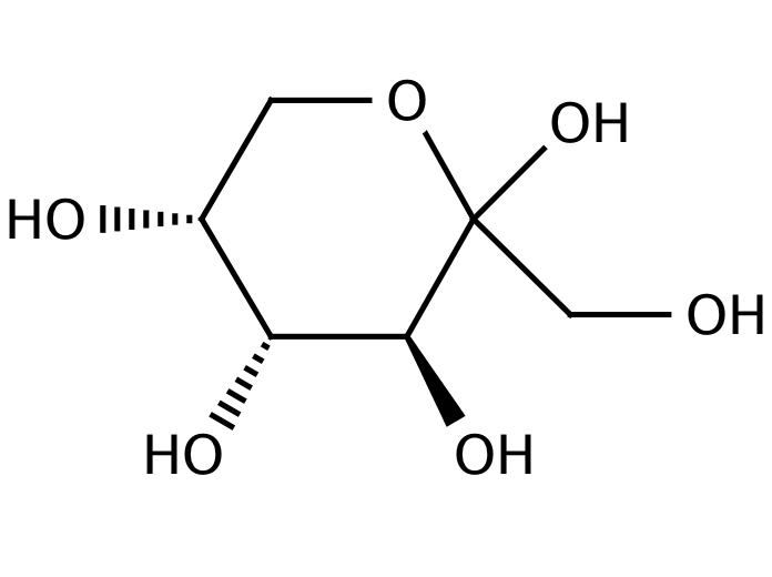Structure for D-(-)-Fructose