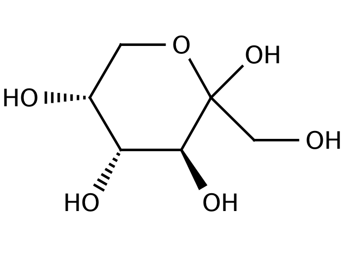 Strcuture for D-(-)-Fructose