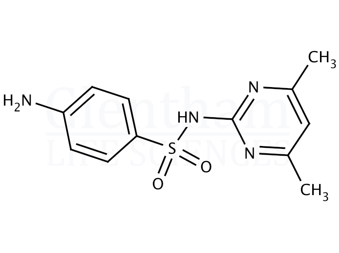 Structure for Sulfamethazine (57-68-1)