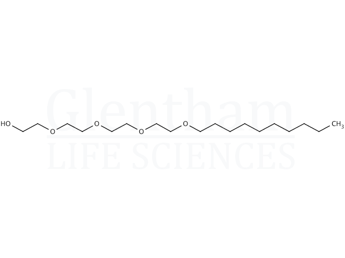 Tetraethylene glycol monodecyl ether, 98% Structure