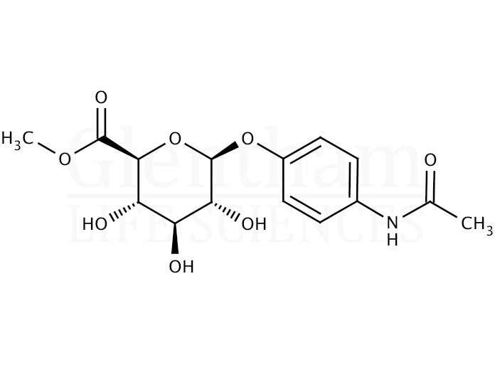 4-Acetamidophenyl β-D-glucuronic acid methyl ester Structure