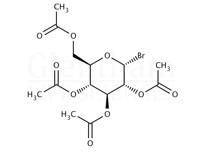 Structure for Acetobromo-alpha-D-glucose (572-09-8)