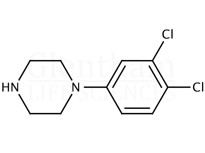 N-(3,4-Dichlorophenyl)piperazine Structure