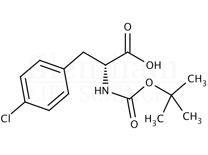 Structure for Boc-D-Phe(4-Cl)-OH