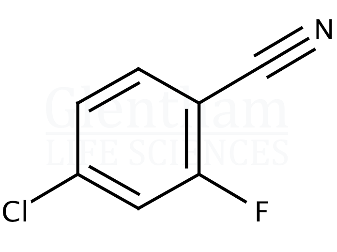 4-Chloro-2-fluorobenzonitrile Structure