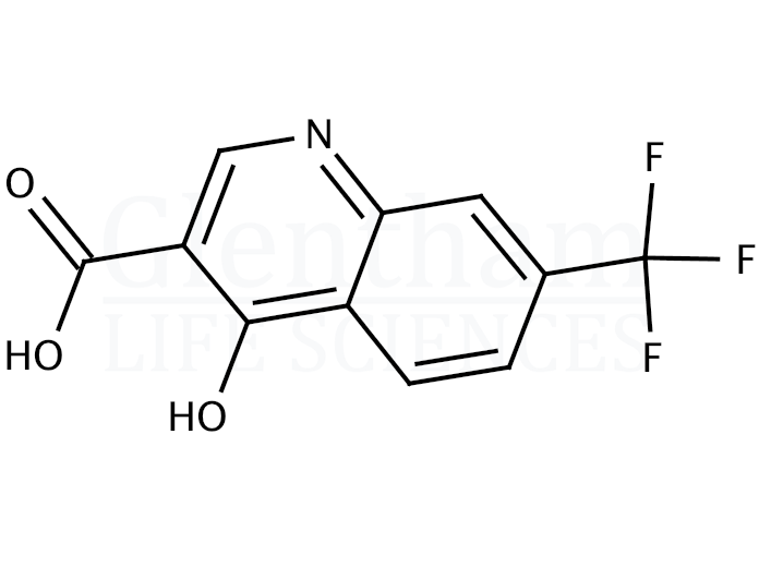 4-Hydroxy-7-trifluoromethyl-3-quinolinecarboxylic acid Structure