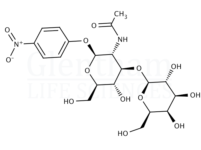 Large structure for  4-Nitrophenyl 2-acetamido-2-deoxy-3-O-(b-D-galactopyranosyl)-b-D-glucopyranoside  (57467-13-7)