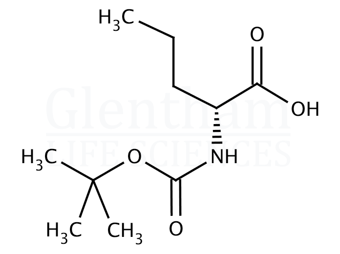 Boc-D-Nva-OH Structure
