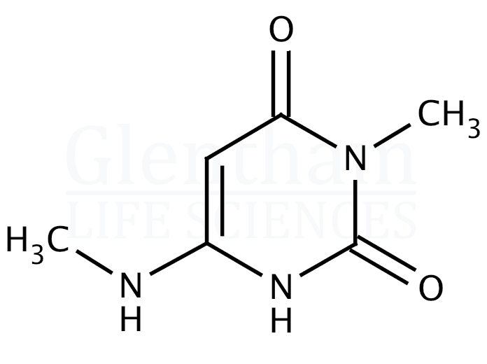 3-Methyl-6-methylaminouracil Structure
