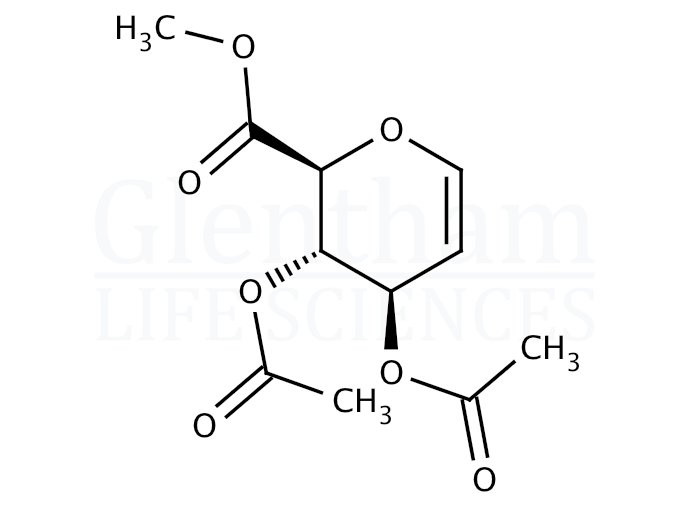 Methyl 3,4-di-O-acetyl-D-glucuronal Structure