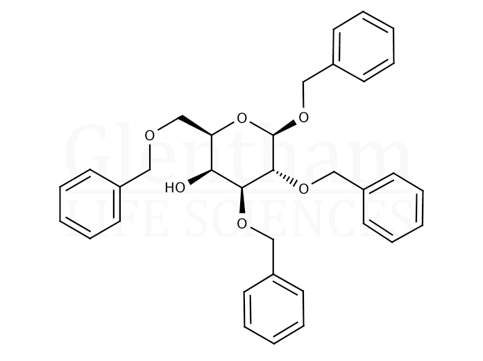 Benzyl 2,3-di-O-benzyl-4-O-benzoyl-β-D-galactopyranoside Structure