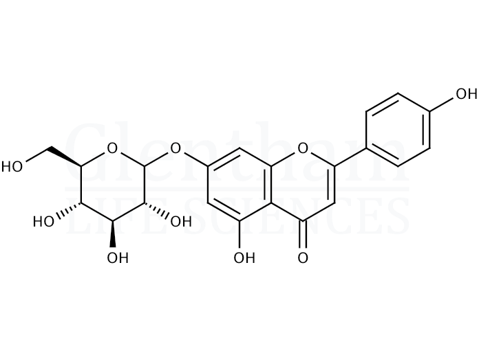 Apigenin-7-glucoside Structure