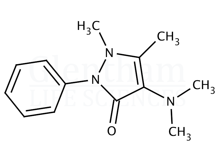4-Dimethylaminoantipyrine Structure