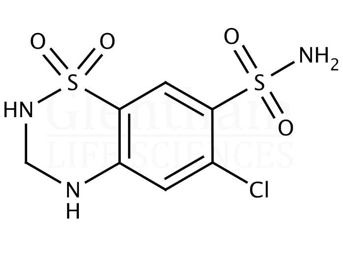Structure for Hydrochlorothiazide (58-93-5)