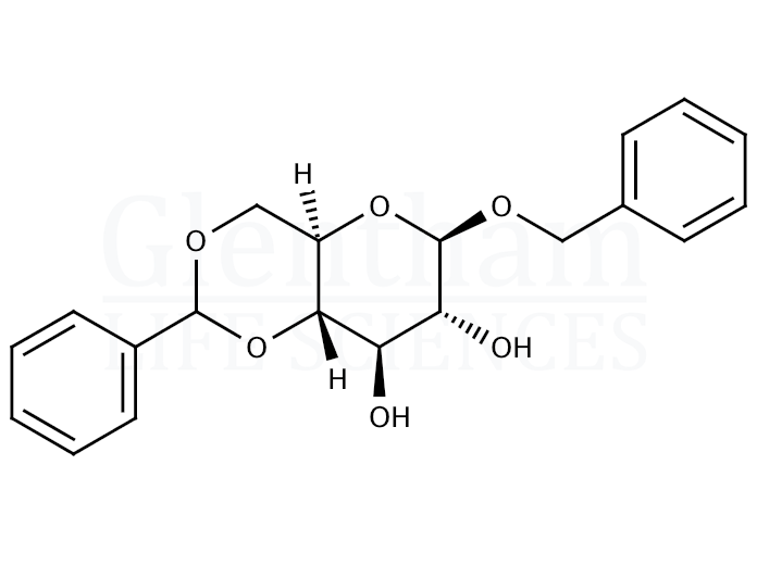 Benzyl 4,6-O-benzylidene-β-D-glucopyranoside Structure