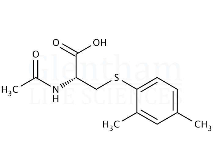 N-Acetyl-S-(2,4-dimethylbenzene)-L-cysteine Structure