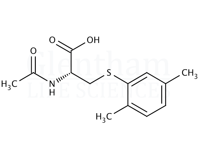 N-Acetyl-S-(2,5-dimethylbenzene)-L-cysteine Structure