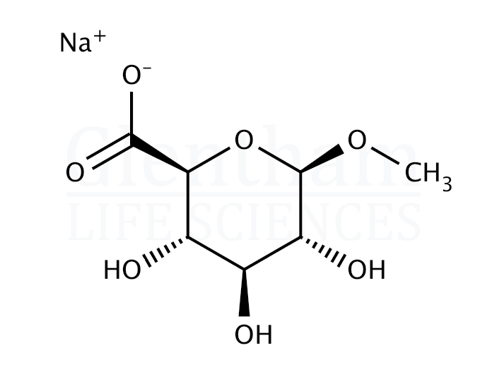 Methyl beta-D-glucuronide sodium salt Structure