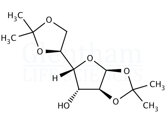 1,2:5,6-Di-O-isopropylidene-α-D-glucofuranose Structure