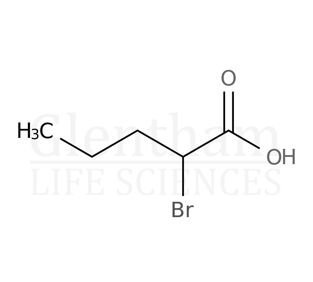 Structure for 2-Bromovaleric acid