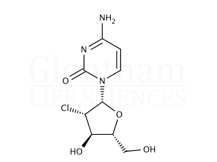 1-(2''-Chloro-2''-deoxy-b-D-arabinofuranosyl)cytidine Structure