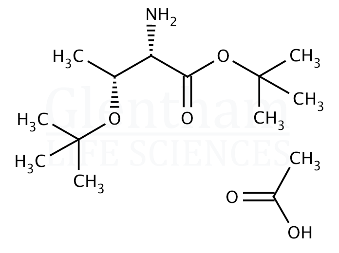O-tert-Butyl-L-threonine tert-butyl ester acetate salt Structure