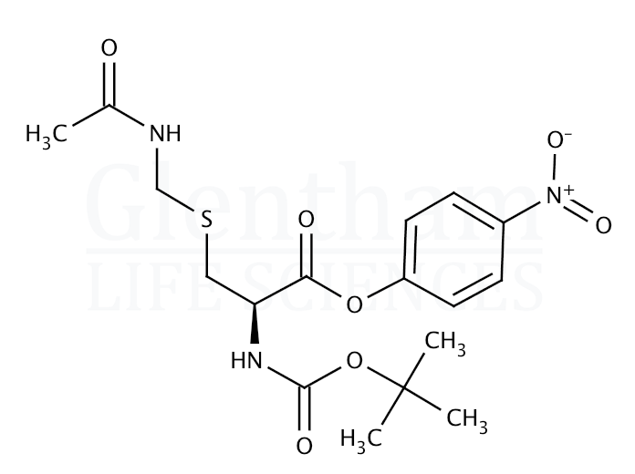 Structure for Boc-Cys(Acm)-ONp (586511-76-6)