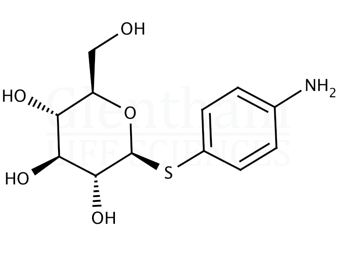 4-Aminophenyl b-D-thioglucopyranoside Structure