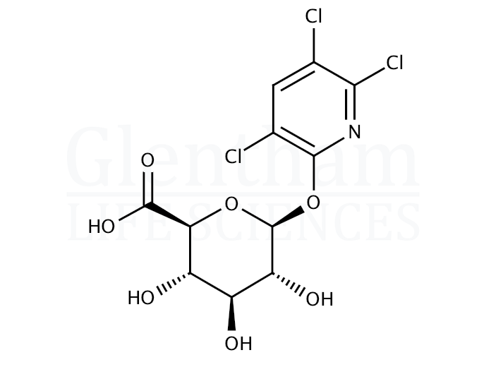 Structure for 3,5,6-Trichloro-2-pyridinol b-D-glucuronide