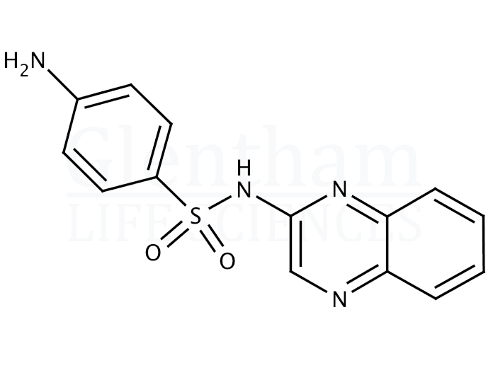 Structure for Sulfaquinoxaline (4-amino- N-2-quinoxalinylbenzenesulfonamide)