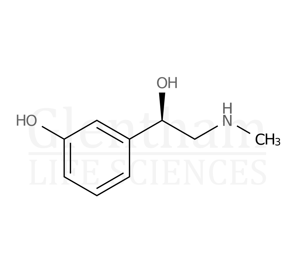 Structure for L-Phenylephrine (59-42-7)