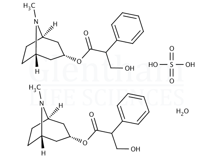 Atropine sulfate monohydrate Structure