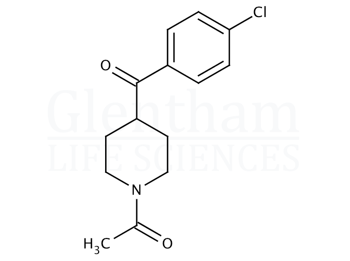 Structure for  N-Acetyl-4-(4-chlorobenzoyl)-piperidine  (59084-15-0)