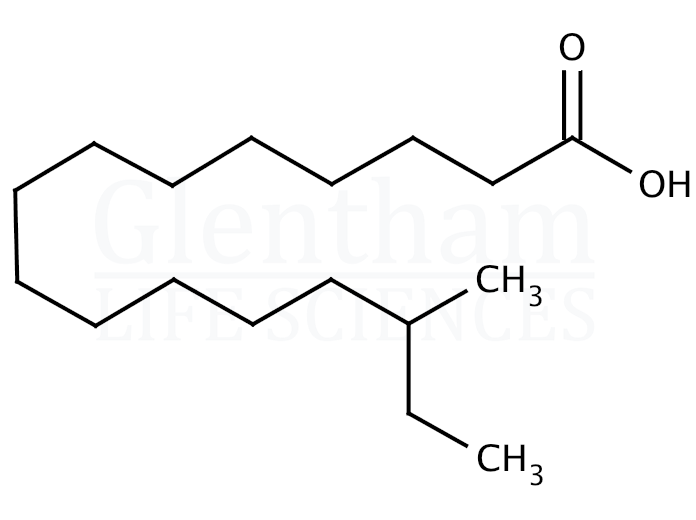 Structure for 14-Methylhexadecanoic acid