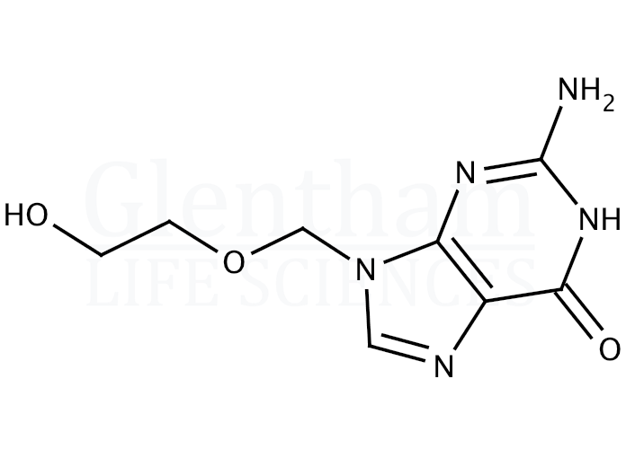 Structure for Acyclovir, USP grade (59277-89-3)