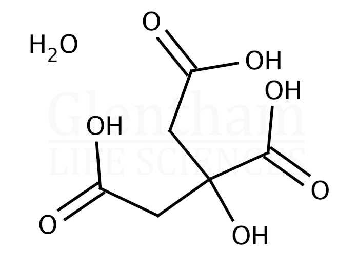 Strcuture for Citric acid monohydrate, Ultrapure