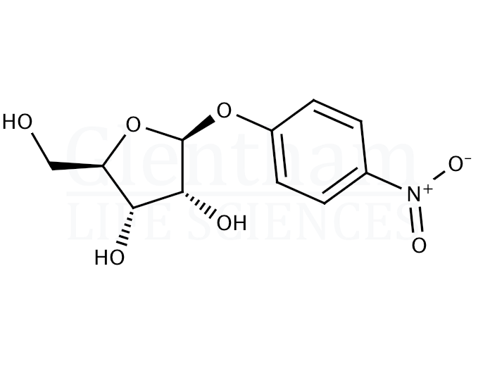4-Nitrophenyl b-D-ribofuranoside Structure