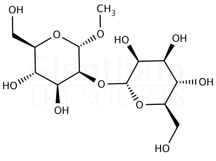 Methyl 2-O-(a-D-mannopyranosyl)-a-D-mannopyranoside Structure