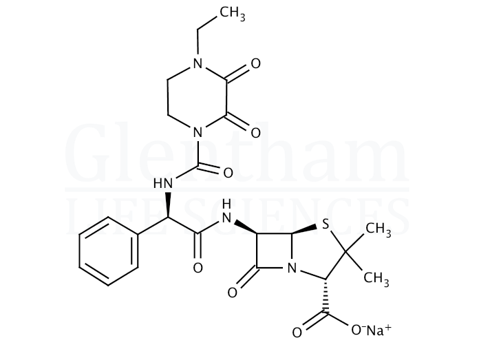 Structure for Piperacillin sodium salt (59703-84-3)
