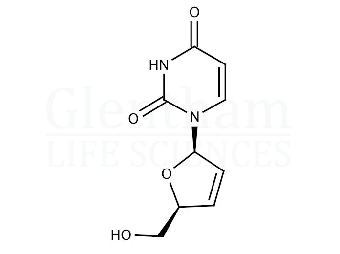 2'',3''-Didehydro-2'',3''-dideoxyuridine Structure