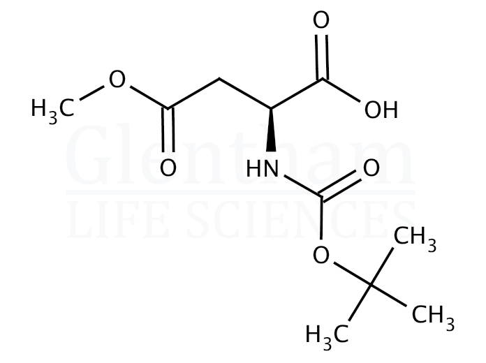 Structure for Boc-Asp(OMe)-OH   (59768-74-0)