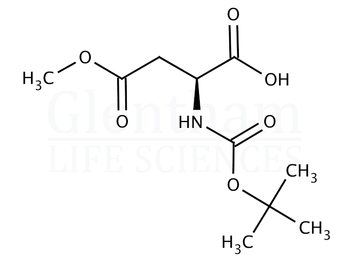 Structure for Boc-Asp(OMe)-OH  