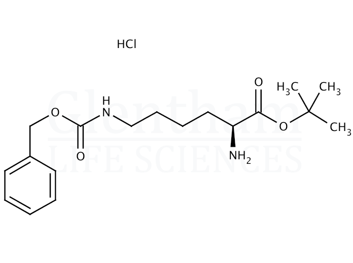 Structure for H-L-Lys(Z)-OtBu hydrochloride
