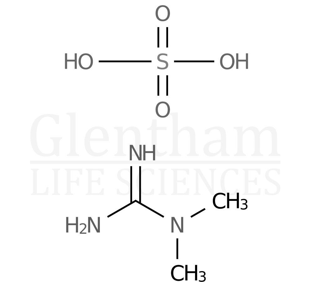 Structure for  N,N-Dimethylguanidine sulfate  (598-65-2)
