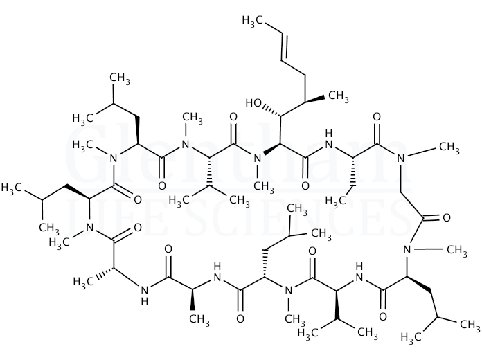 Structure for Cyclosporin A (59865-13-3)