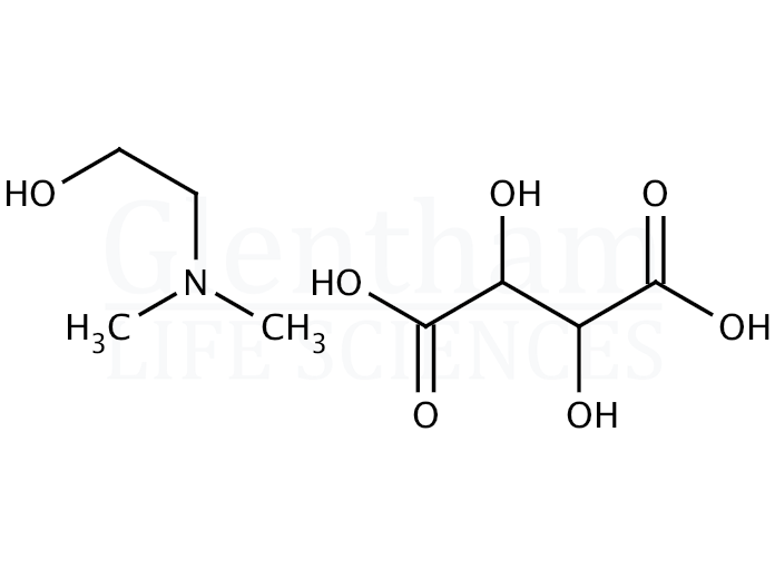 2-Dimethylaminoethanol (+)-bitartrate salt Structure