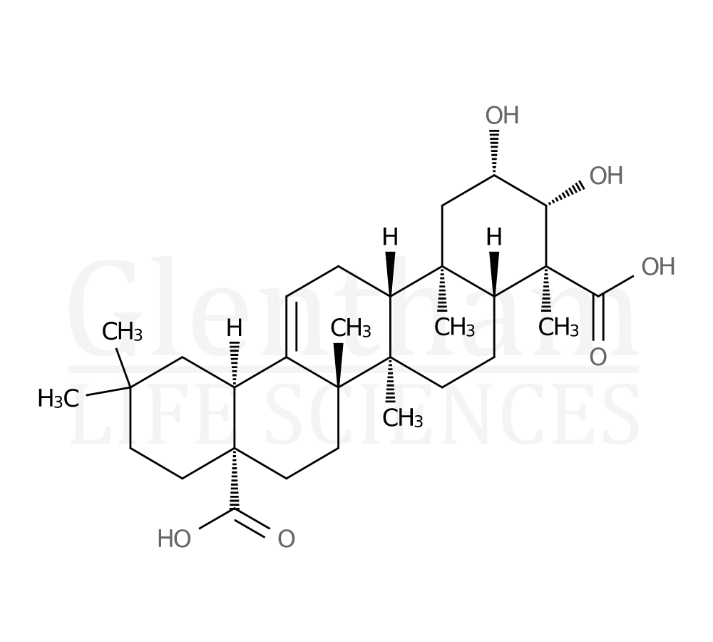 Medicagenic acid Structure