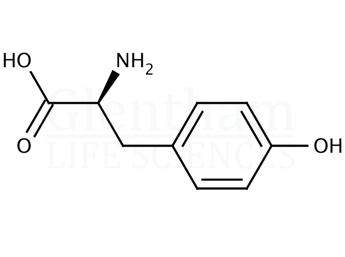 Structure for L-Tyrosine, USP grade, non-animal origin (60-18-4)