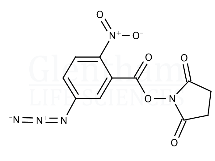 Structure for 5-Azido-2-nitrobenzoic acid N-hydroxysuccinimide ester